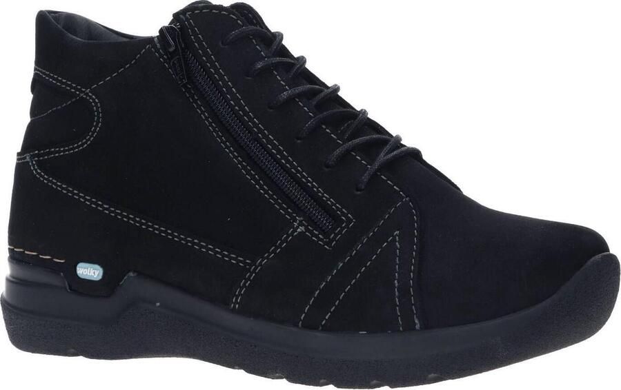 Wolky Zwarte Comfortabele Veterschoen voor Black - Foto 13