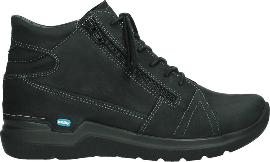 Wolky Zwarte Comfortabele Veterschoen voor Black - Foto 15