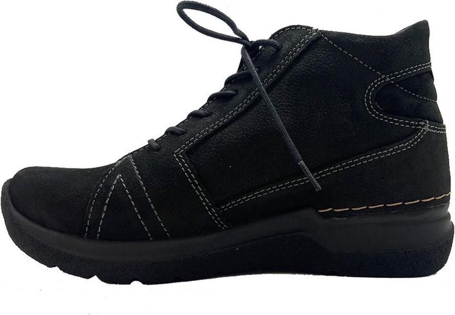 Wolky Zwarte Comfortabele Veterschoen voor Black - Foto 10