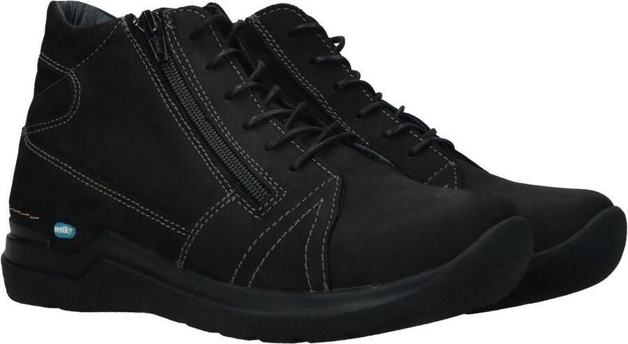 Wolky Zwarte Comfortabele Veterschoen voor Black - Foto 18