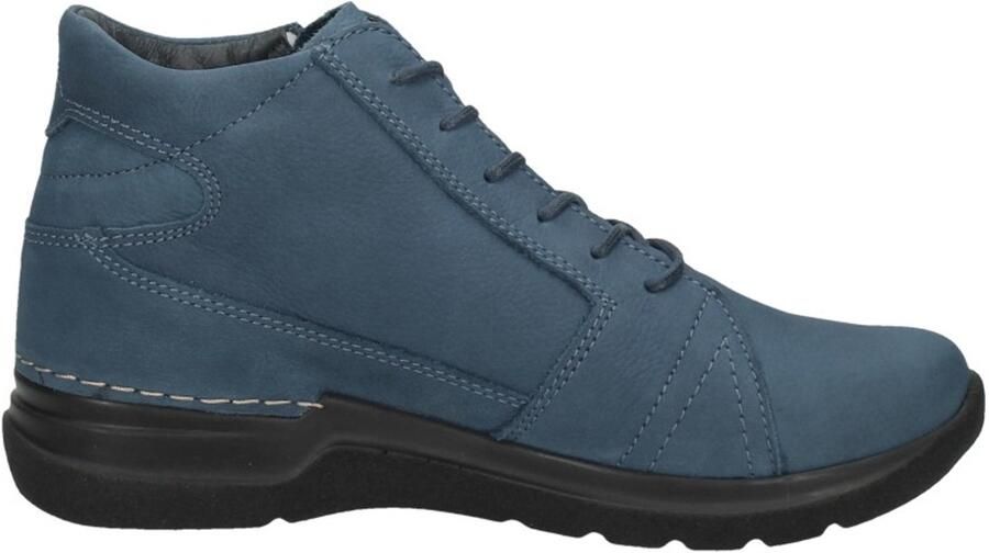 Wolky Dames Veterboot Why Antique Nubuck 0660611 804 Atlantic Blue - Foto 13
