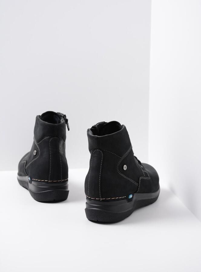 Wolky Hoge veterschoenen Whynot HV zwart nubuck - Foto 4