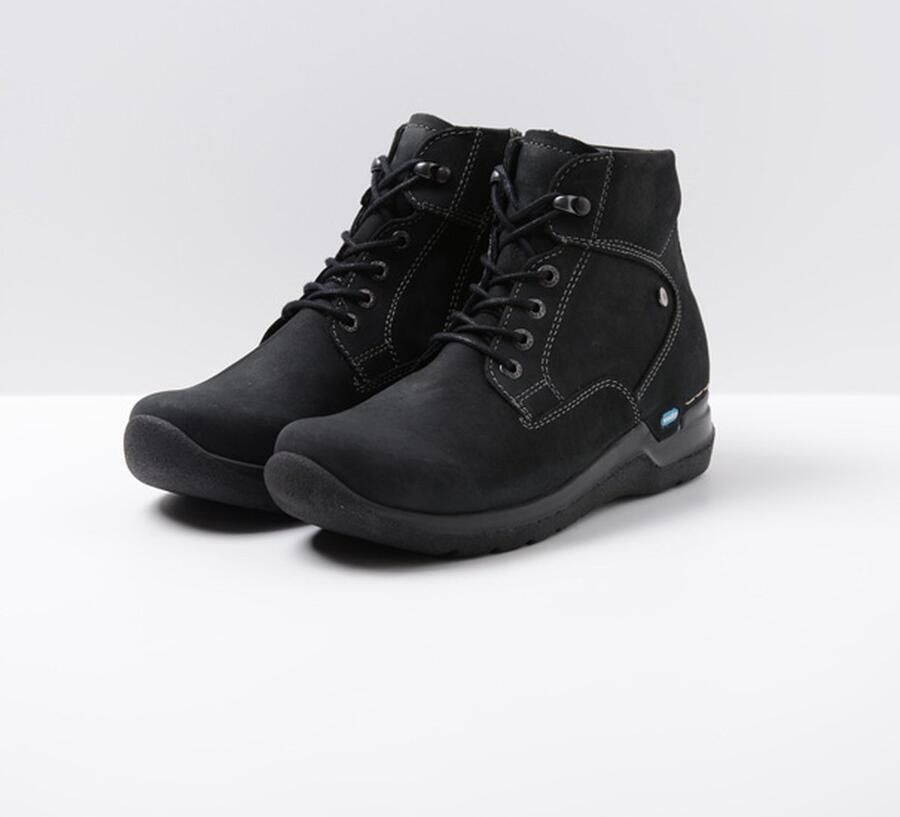 Wolky Hoge veterschoenen Whynot HV zwart nubuck - Foto 2