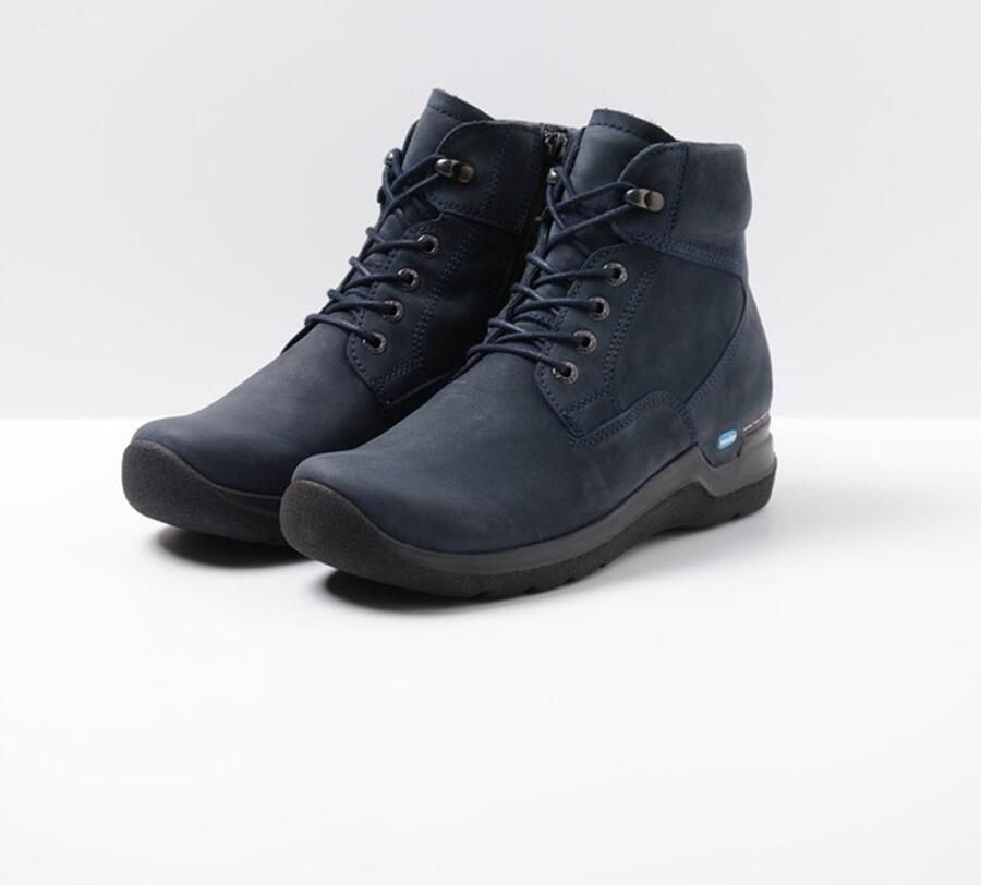 Wolky Hoge veterschoenen Whynot HV blauw nubuck - Foto 2