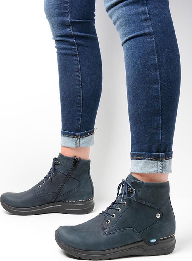 Wolky Hoge veterschoenen Whynot HV blauw nubuck - Foto 8