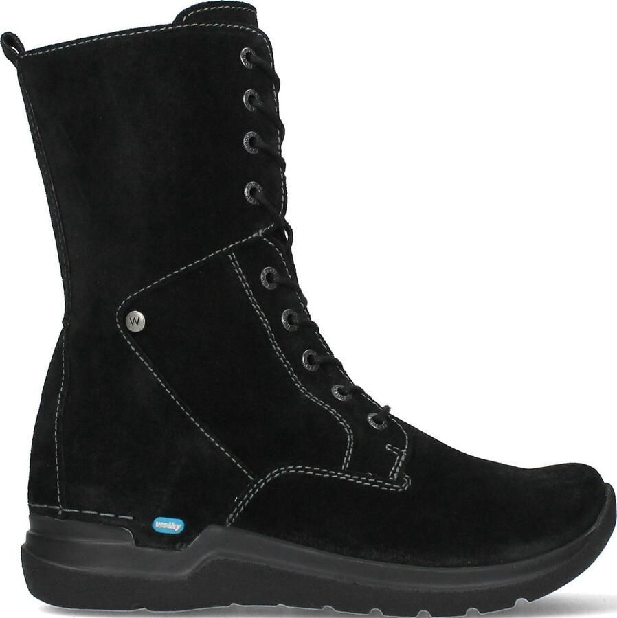 Wolky Zwarte Veterlaarzen Zigzag Liverpool Suede - Foto 2