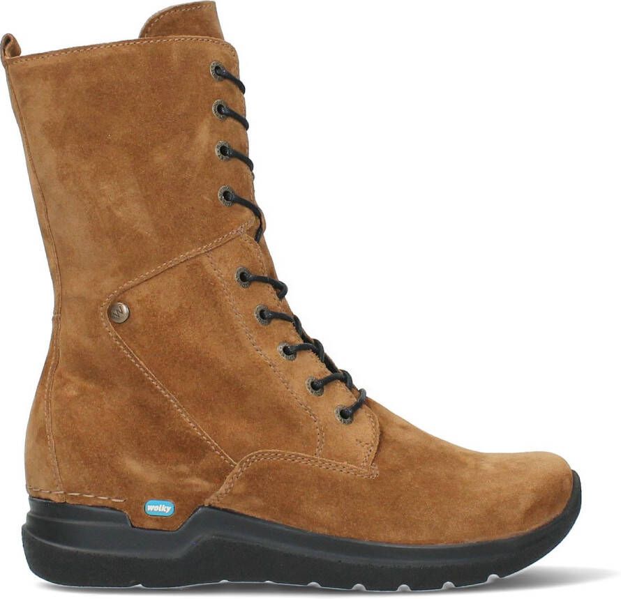 Wolky Zigzag Dames Veterboot 0661345-430 Cognac