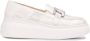 Wonders Tweekleurige leren sleehak moccasin Gray Dames - Thumbnail 1