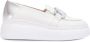 Wonders Tweekleurige leren sleehak moccasin White Dames - Thumbnail 1