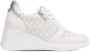 Wonders Florale Openwork Sneaker met Rits en Vetersluiting White Dames - Thumbnail 1