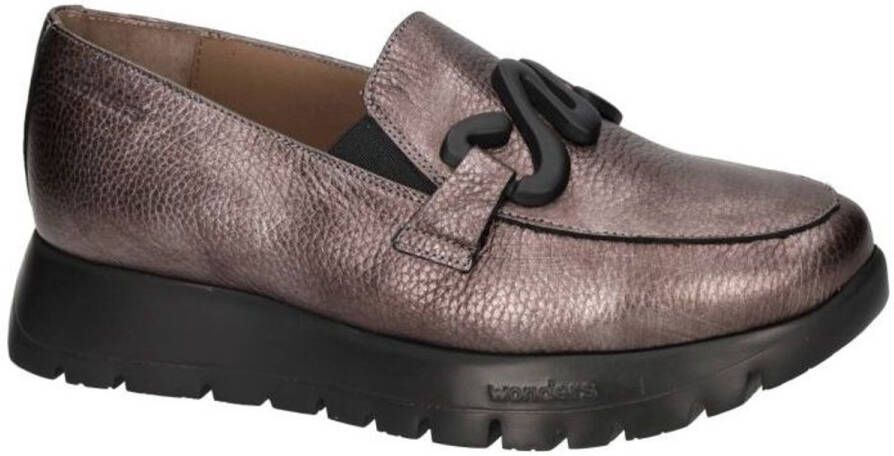 Wonders -Dames brons ballerina's & mocassins