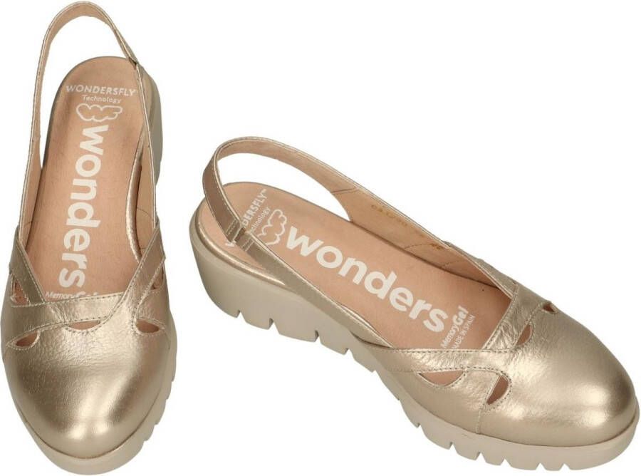 Wonders -Dames goud sandalen - Foto 1