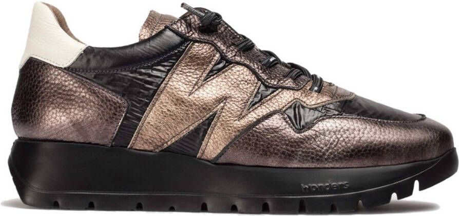 Wonders -Dames goud sneakers
