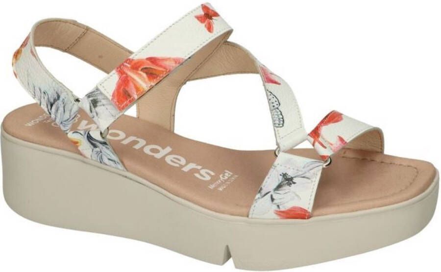 Wonders -Dames off-white-crÈme-ivoor sandalen
