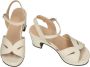 Wonders -Dames off-white ecru parel sandalen - Thumbnail 1