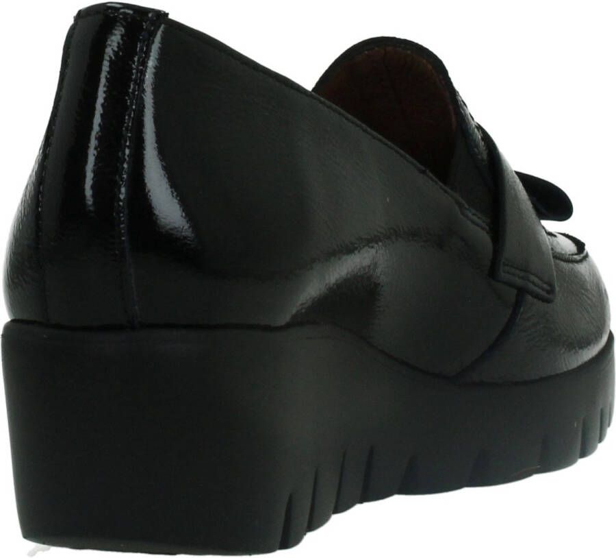 Wonders -Dames zwart ballerina's & mocassins