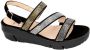 Wonders -Dames zwart sandalen - Thumbnail 2