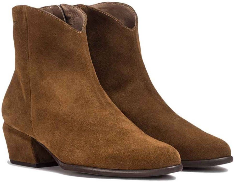 Wonders Fei bruin leren enkellaarsjes - Foto 2