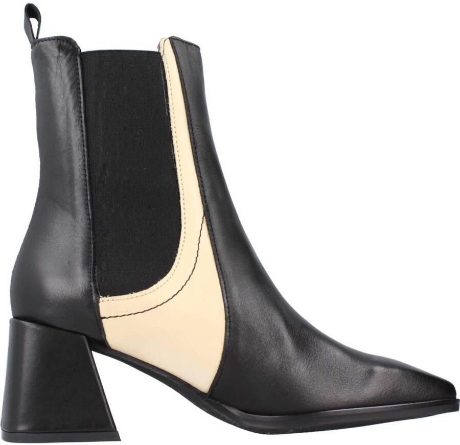 Wonders Heeled Boots Black Dames