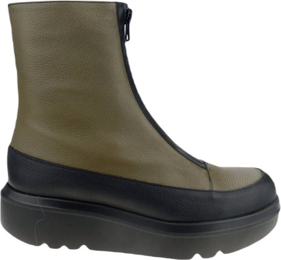 Wonders Botín Livia oliva Negro Green Dames