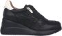 Wonders Regenboog Sleehak Sneaker Zwart - Thumbnail 1