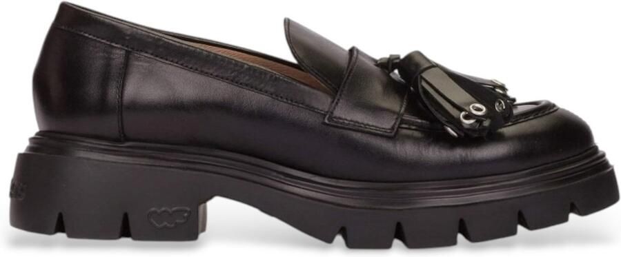 Wonders Bones leren loafers
