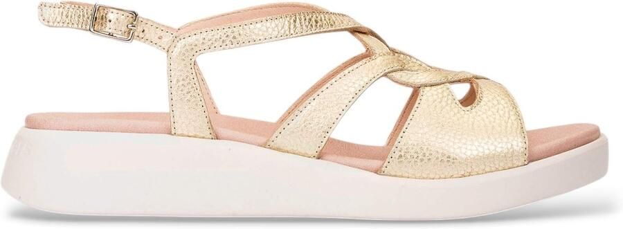 Wonders Breeze Leren Sandalen goud