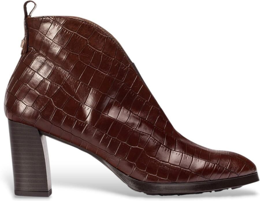 Wonders Bruine Sorrento Leren Enkellaarsjes