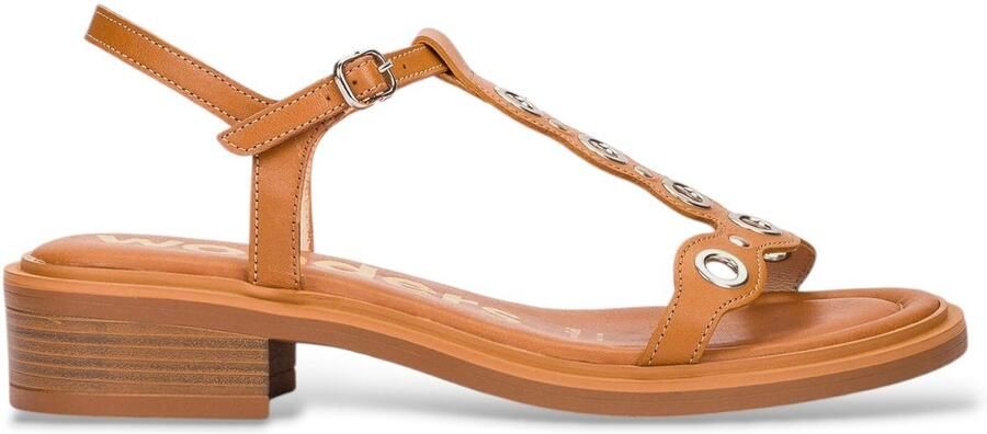 Wonders Bruine Tokat leren sandalen