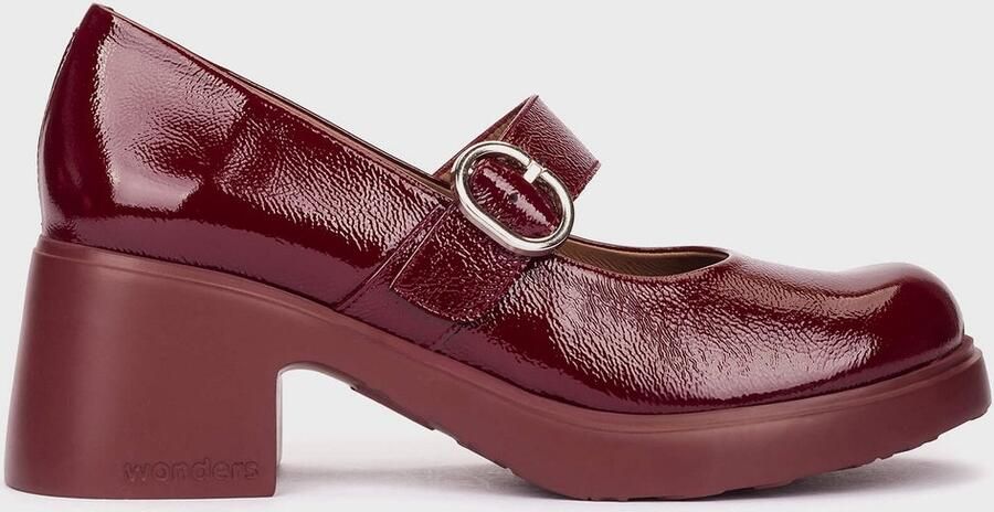 Wonders Dames bandpump E-7142 Bordeaux Lakleer