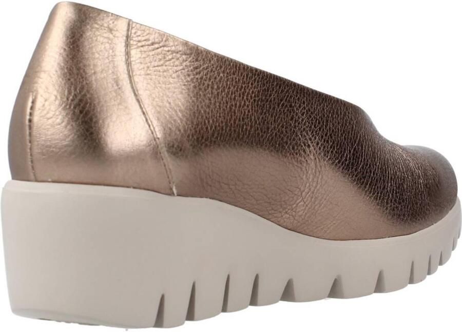 Wonders -Dames goud ballerina's & mocassins