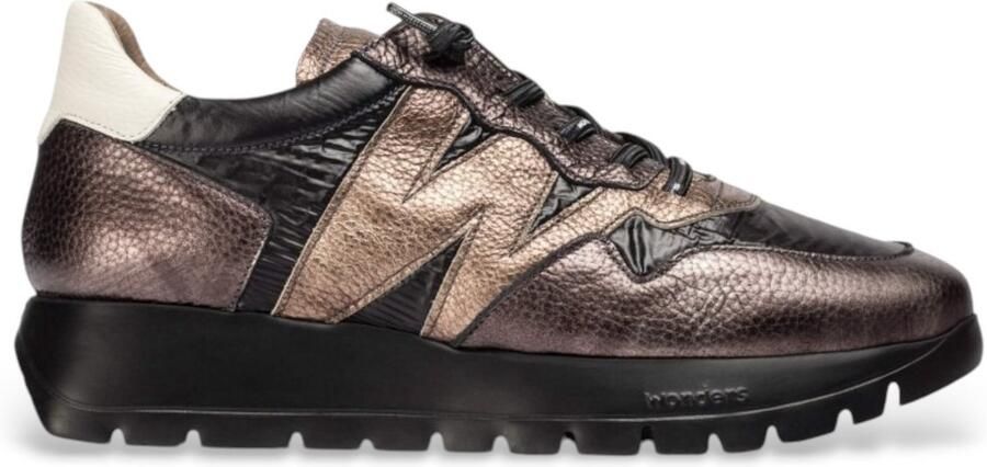 Wonders -Dames goud sneakers