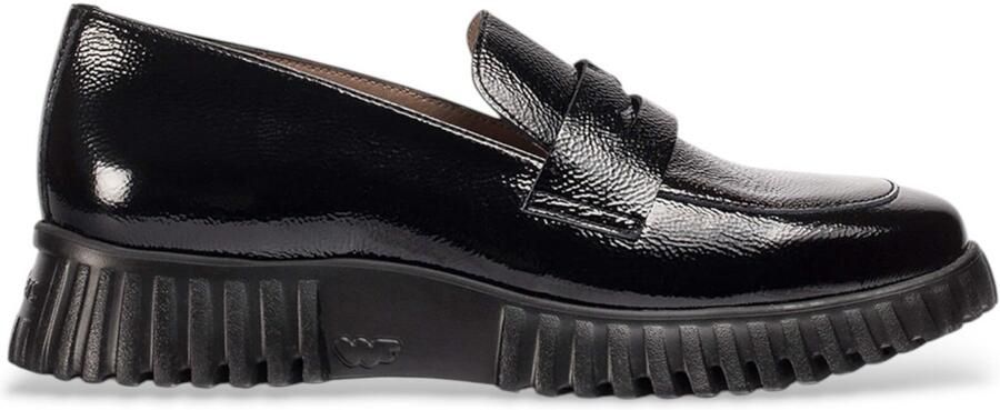 Wonders -Dames zwart ballerina's & mocassins