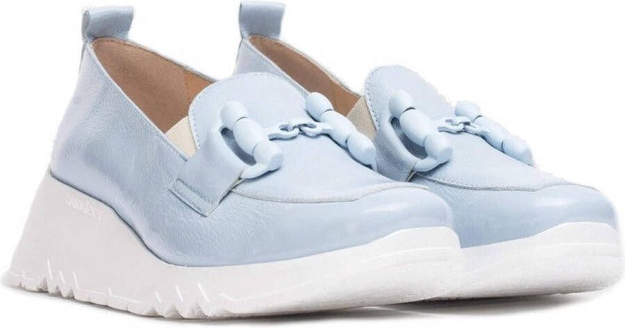 Wonders Gestructureerde leren mocassin met linkversiering - Foto 5