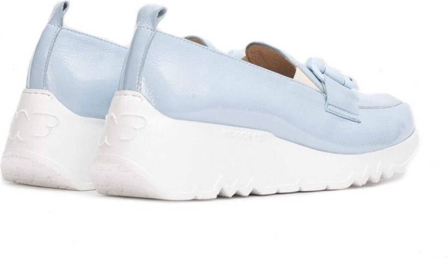 Wonders Gestructureerde leren mocassin met linkversiering - Foto 3