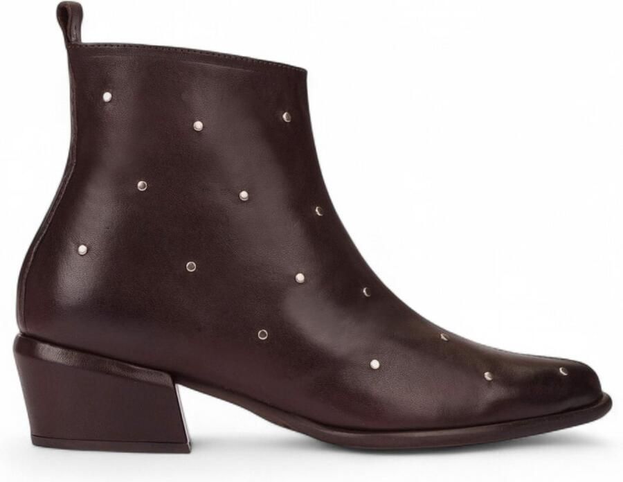 Wonders Fei 02 bruine leren enkellaarsjes
