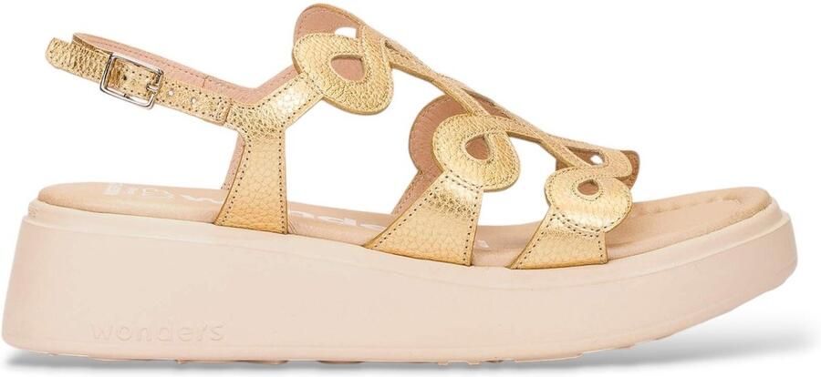 Wonders Golden Infinity Flow Leren Sandalen