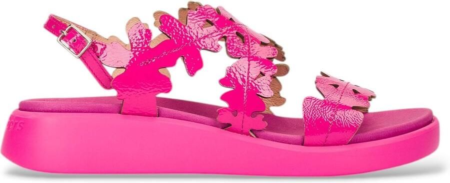 Wonders Lack leren sandalen roze met