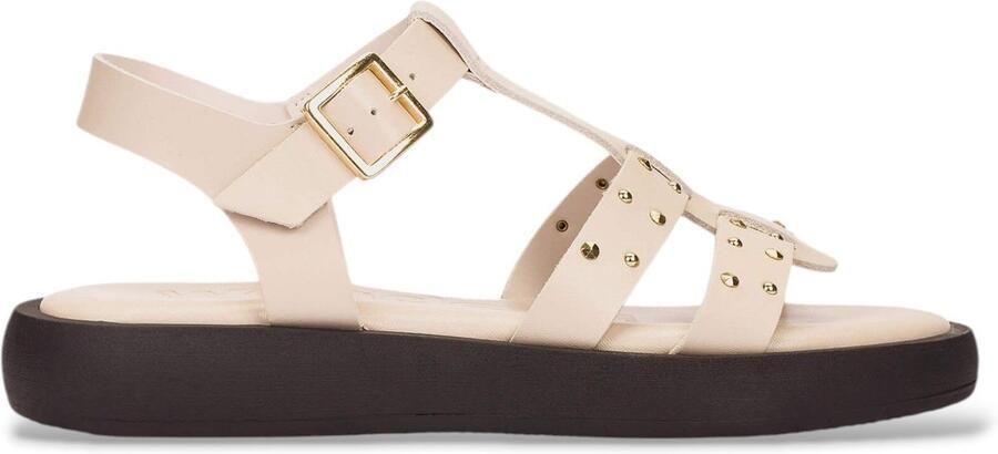 Wonders Leren sandalen Mousse