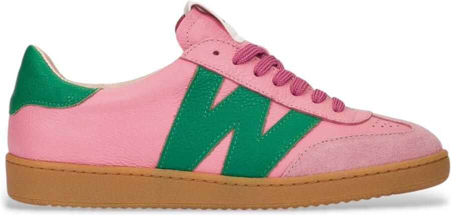 Wonders Leren sportschoenen Nubia 01 roze