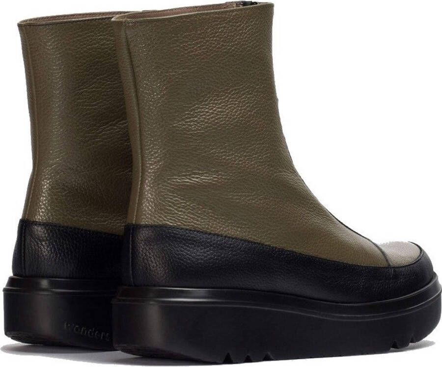 Wonders Botín Livia oliva Color: Negro Green Dames - Foto 4