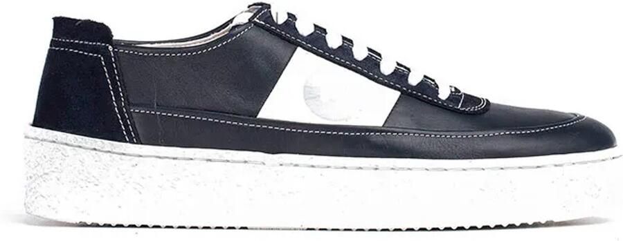 Wonders Deportivas piel cordones Azul Blue Heren