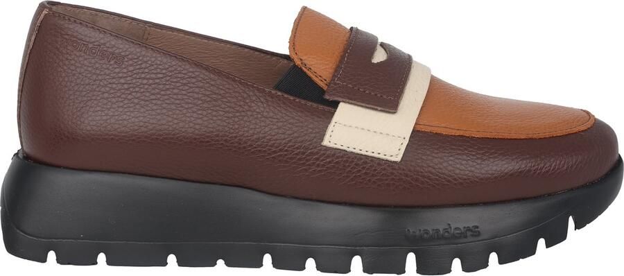 Wonders Bruine Dames Loafers Lichtgewicht Schoenen