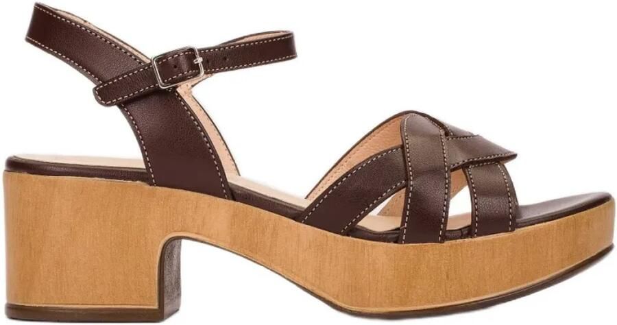 Wonders Miercoles 60 Hakken Sandalen Bruin Vrouw