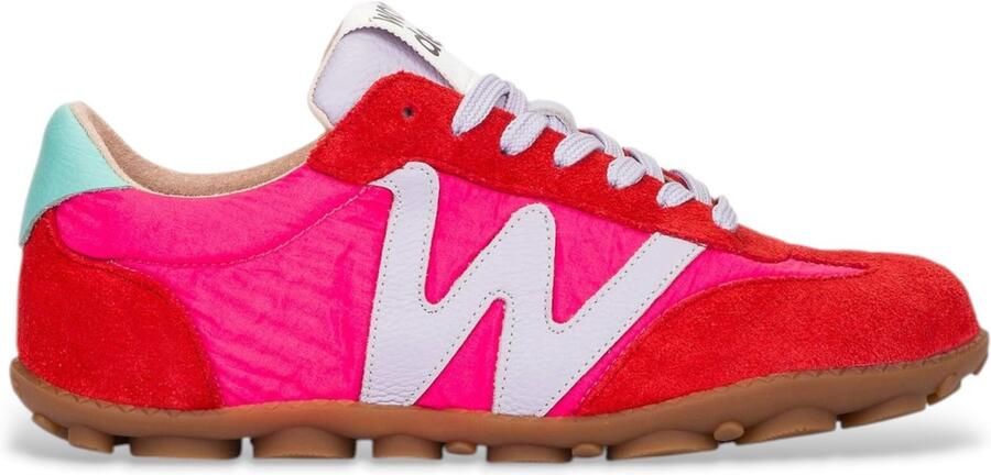 Wonders Nysa roze leren pantoffels