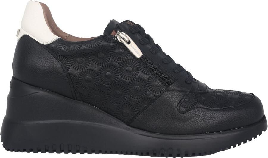 Wonders Regenboog Sleehak Sneaker Zwart