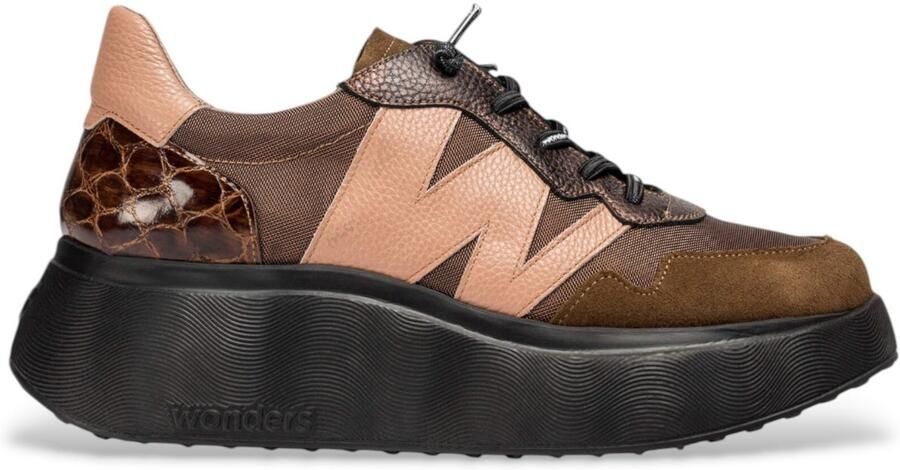 Wonders Gouden vetersneaker voor dames - Foto 2