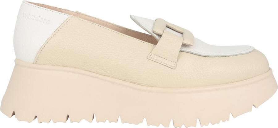 Wonders Beige Mix Dames Loafers voor de Zomer