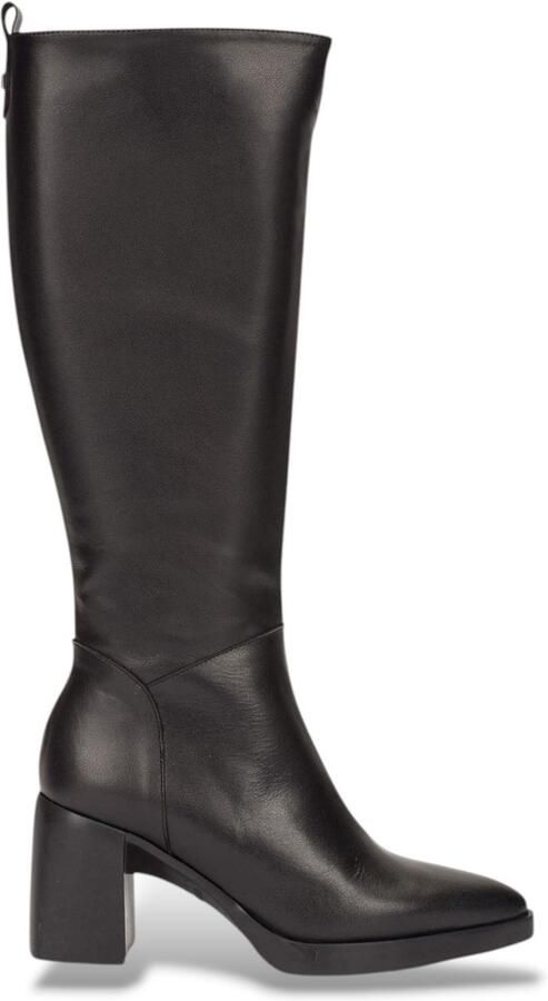 Wonders Zwarte leren laarzen L