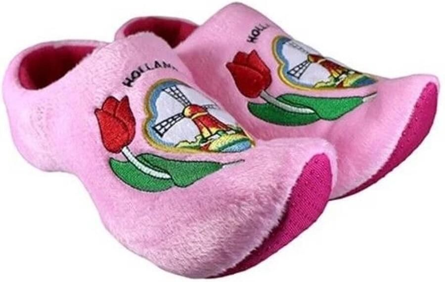 Woodenshoes Kinderklomp pantoffels Roze Klompsloffen Roze sloffen voor kinderen - Foto 2